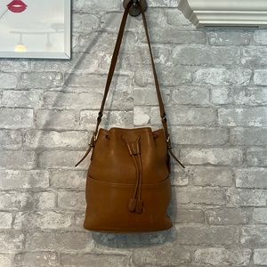 Vintage Coach Handbag Equestrian drawstring bucket bag